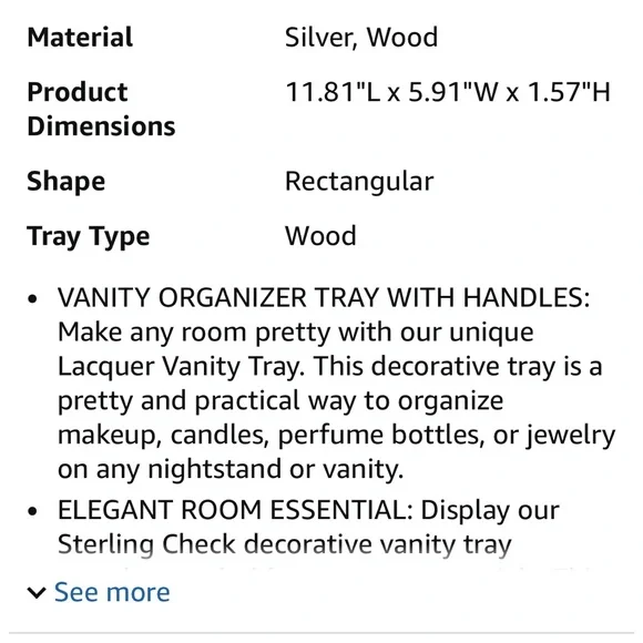 MACKENZIE CHILDS VANITY TRAY - Picture 3 of 3